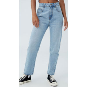 COTTON ON Straight Leg Light Blue Jeans Size 8